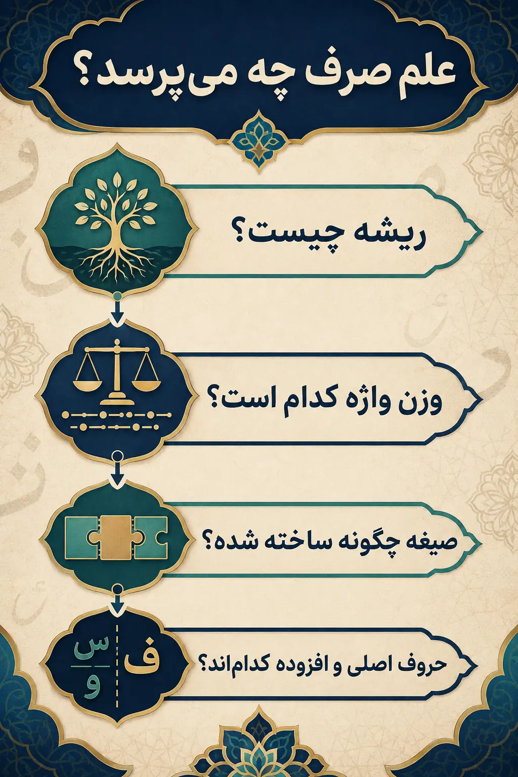 علم صرف دقیقاً چه چیزی را بررسی می‌کند؟