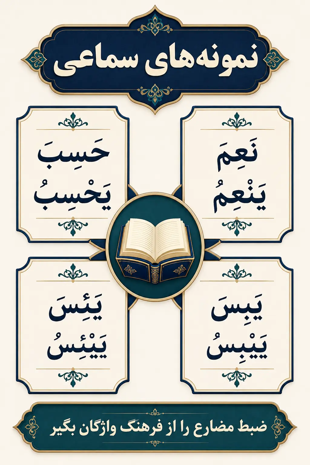 موارد سماعی فَعِلَ یَفْعِلُ و روش تشخیص
