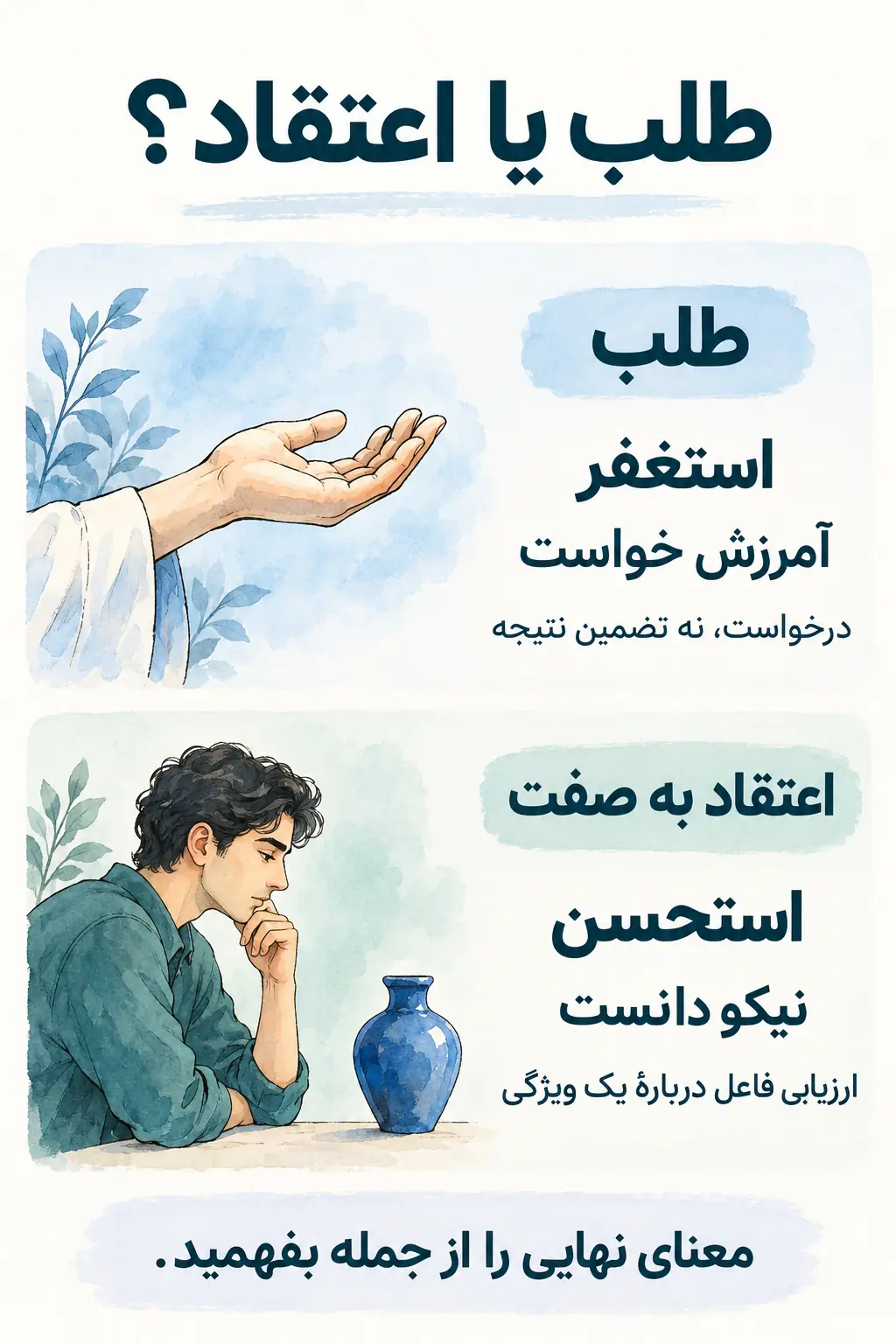 معانی استفعال؛ از طلب تا اعتقاد به یک صفت