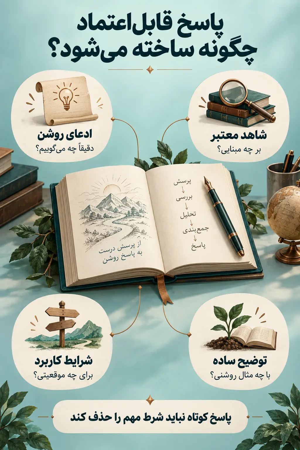 پژوهش، دانش موضوعی و نگارش پاسخ قابل‌اعتماد