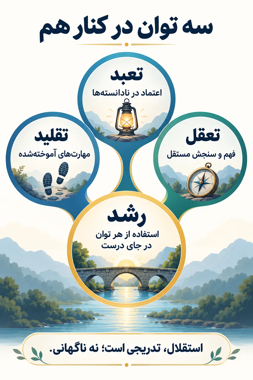 چرا تعقل به معنای کنار گذاشتن تقلید و تعبد نیست؟