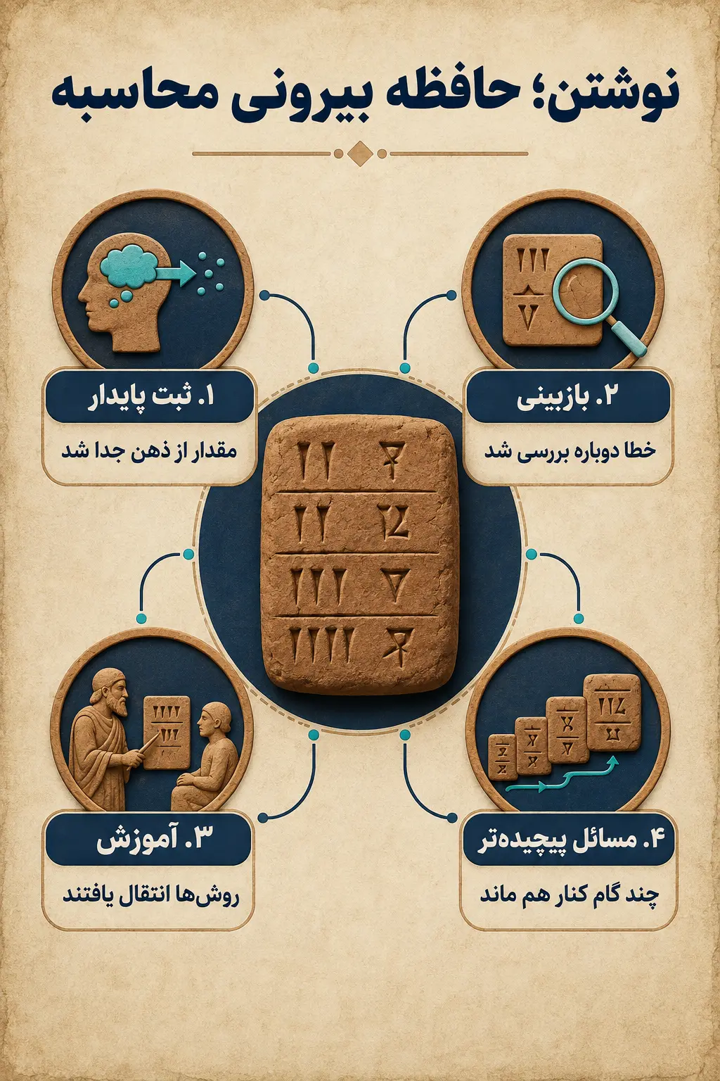نوشتن عدد چگونه محاسبه را از حافظه جدا کرد؟ نوشتن عدد چگونه محاسبه را از حافظه جدا کرد؟