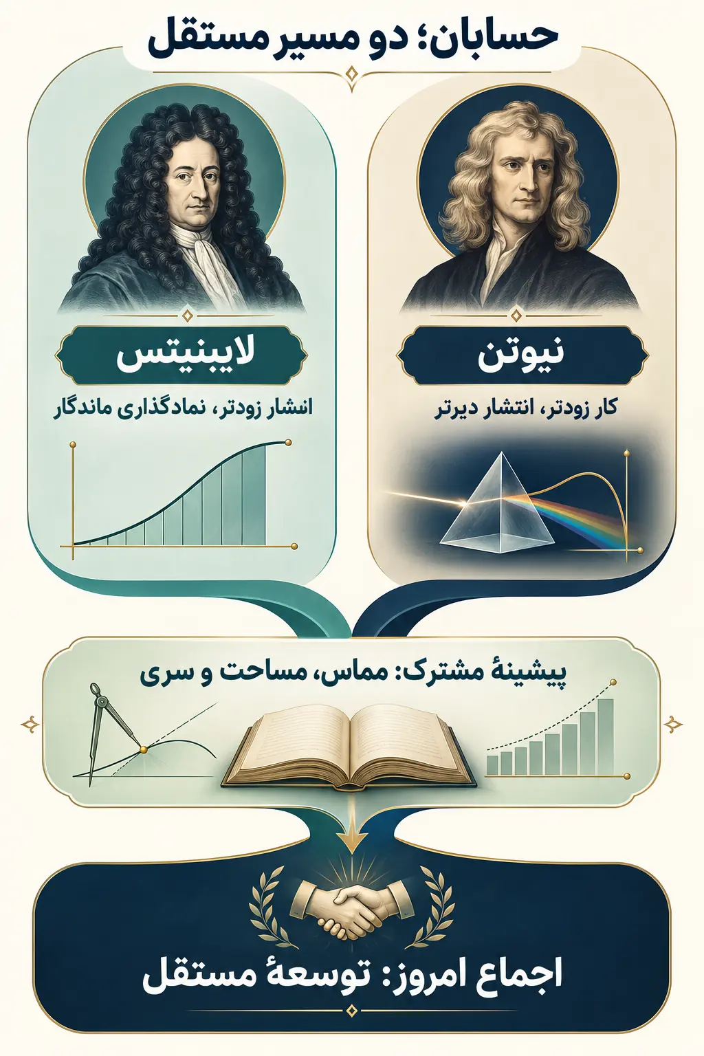 حسابان را نیوتن کشف کرد یا لایبنیتس؟