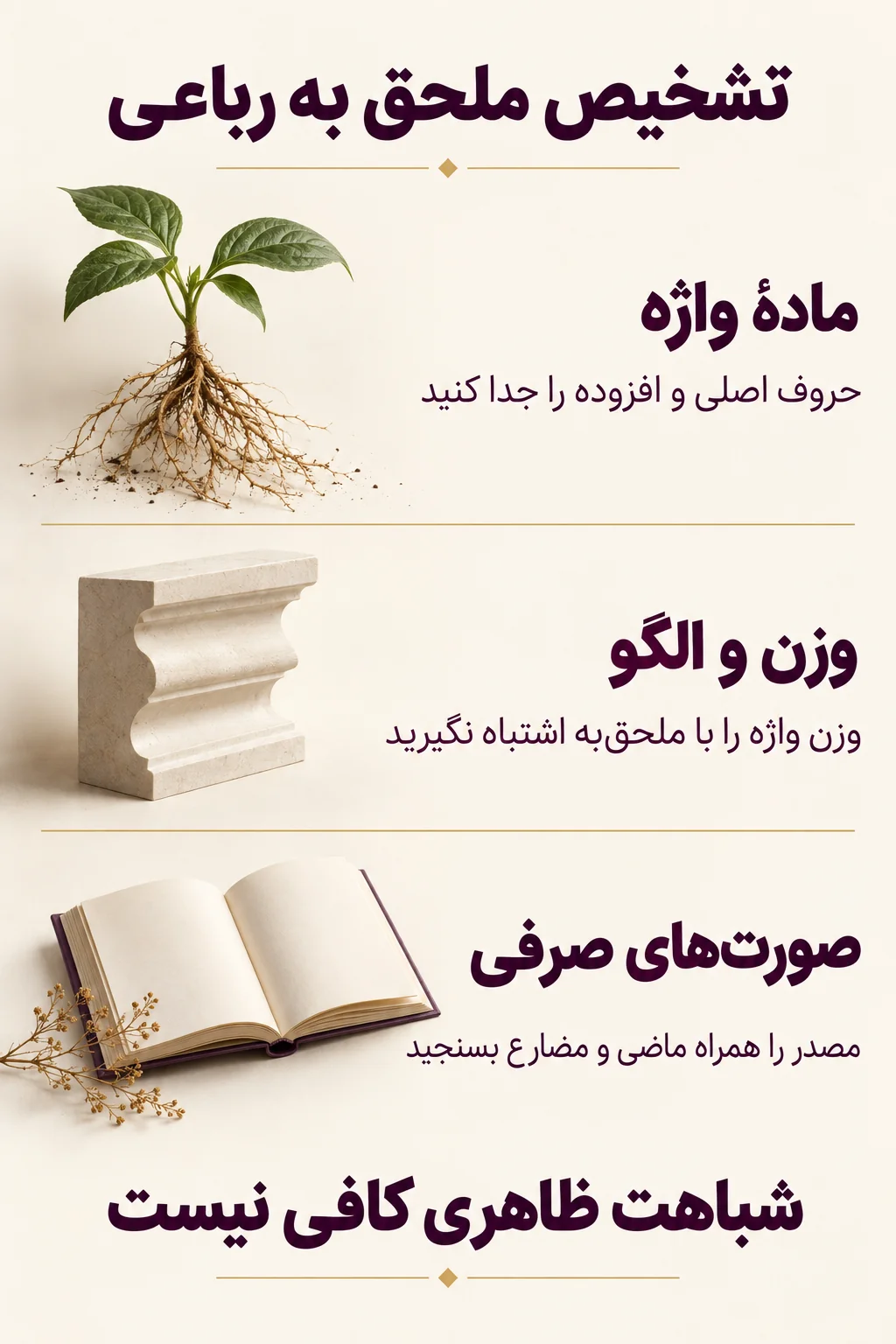 چگونه ملحق به رباعی را تشخیص دهیم؟
