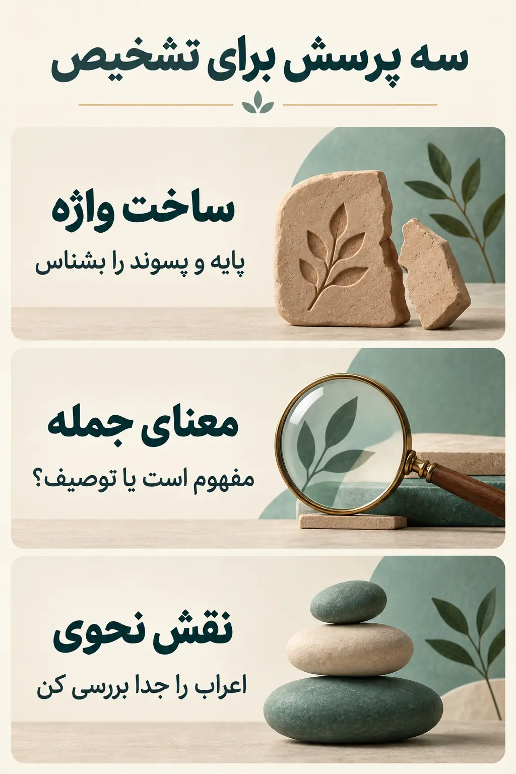 کاربرد، اعراب و تمرین تشخیص مصدر صناعی