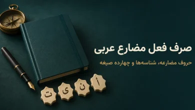 صرف فعل مضارع عربی؛ حروف مضارعه، شناسه‌ها و چهارده صیغه