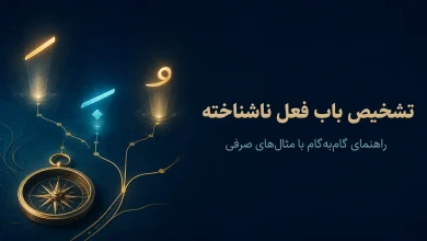 باب ثلاثی مجرد یک فعل ناشناخته را چگونه تشخیص دهیم؟