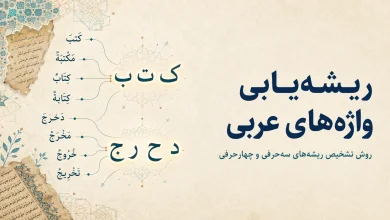 ریشه در زبان عربی چیست و چگونه ریشه سه‌حرفی یا چهارحرفی واژه را پیدا کنیم؟