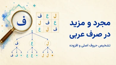 مجرد و مزید در صرف عربی؛ چگونه حروف افزوده را تشخیص دهیم؟
