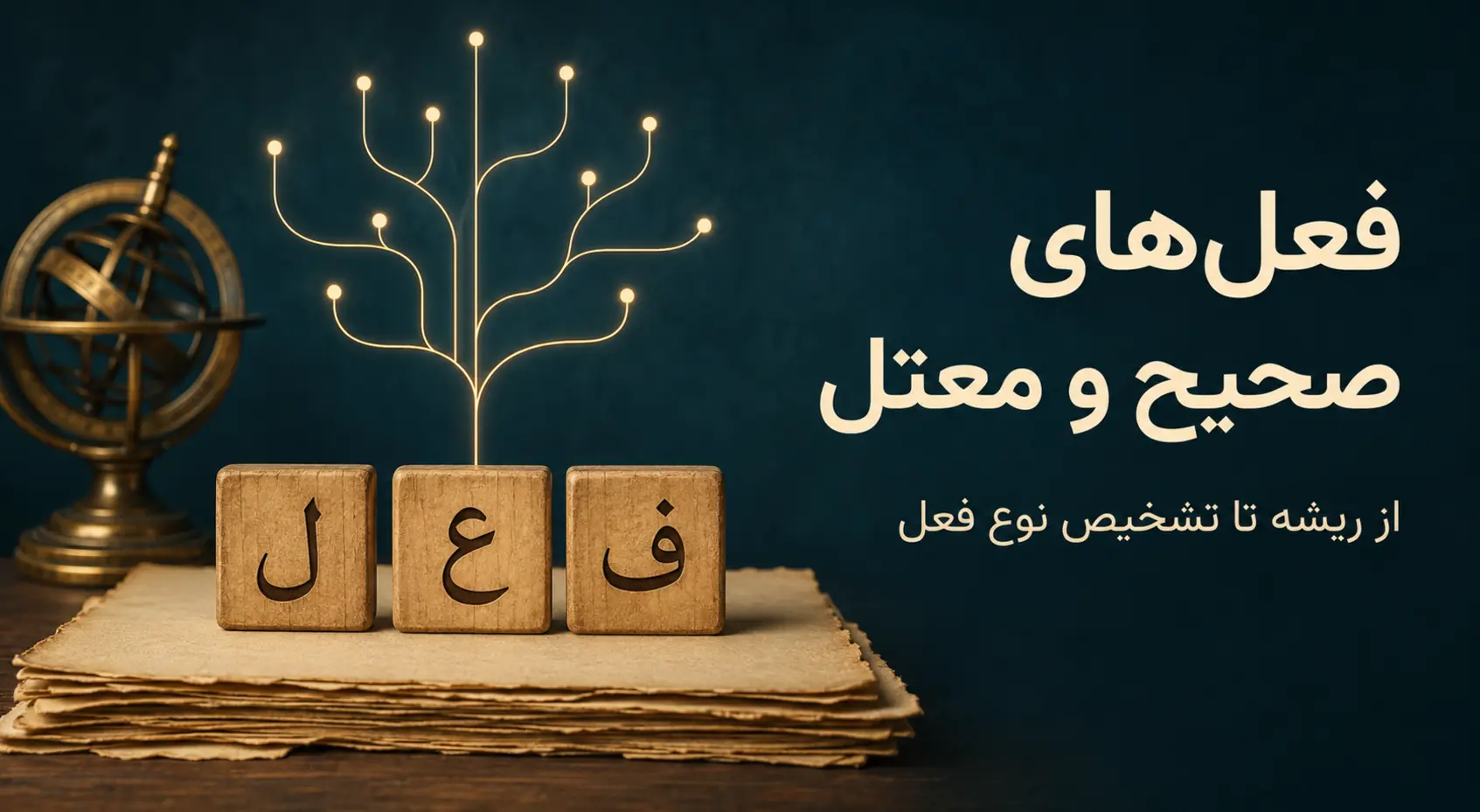 فعل صحیح و معتل چیست؟ نقشه کامل سالم، مهموز، مضاعف و انواع معتل